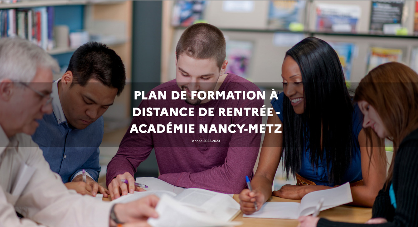 Plan de rentrée EAFC Canopé Académie de Nancy Metz Région